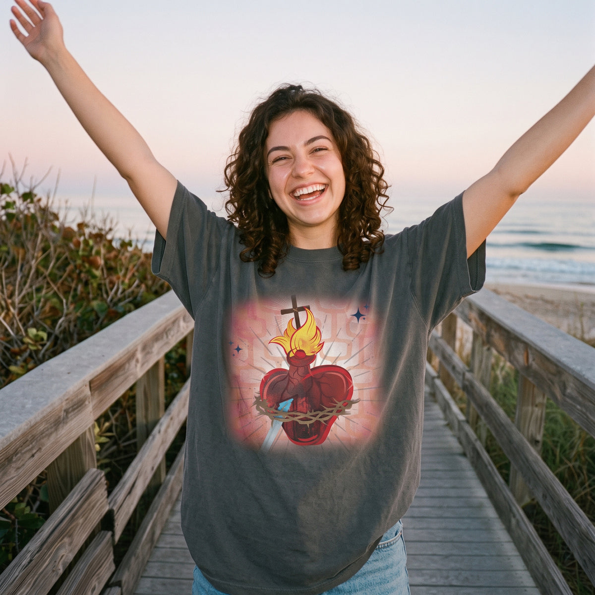Sacred Heart of Jesus Classic Tee