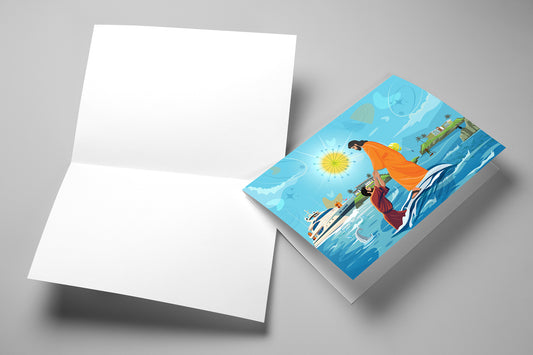 The Trusting Current Greeting Cards